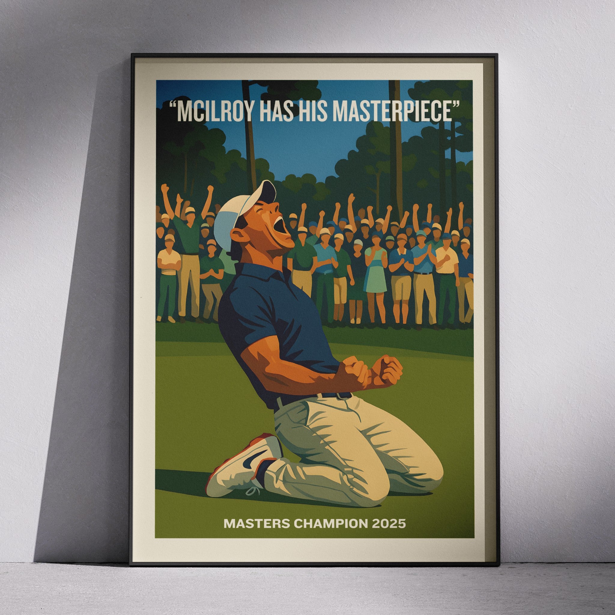 Rory McIlroy Masters Poster 2025 | Golf Wall Art | SportsPrintStudios