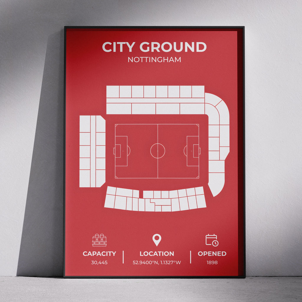 City Ground Stadium Layout - Nottingham
