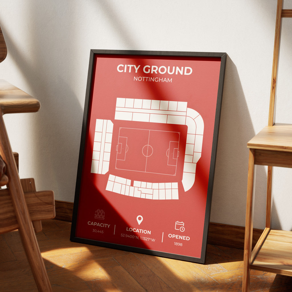 City Ground Stadium Layout - Nottingham