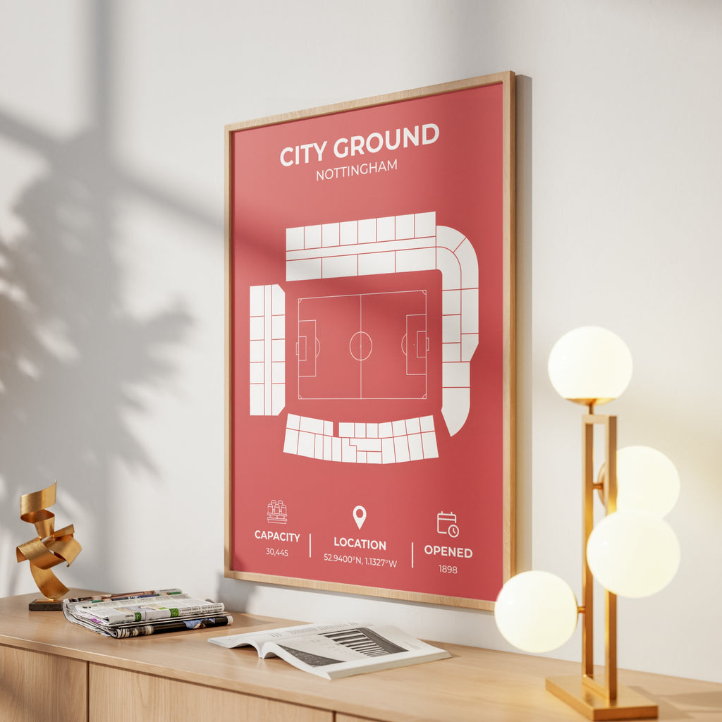 City Ground Stadium Layout - Nottingham