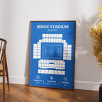 Ibrox Stadium Layout - Rangers Football Print