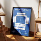 Ibrox Stadium Layout - Rangers Football Print