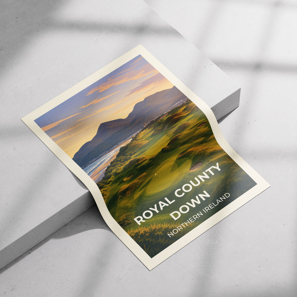 Royal County Down | Golf Poster Print | Sports Wall Art | Gift for Golfers