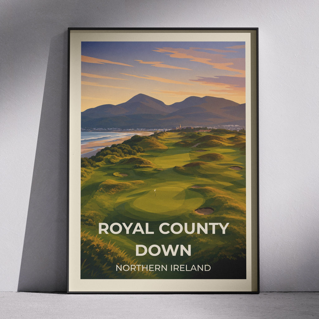 Royal County Down | Golf Poster Print | Sports Wall Art | Gift for Golfers