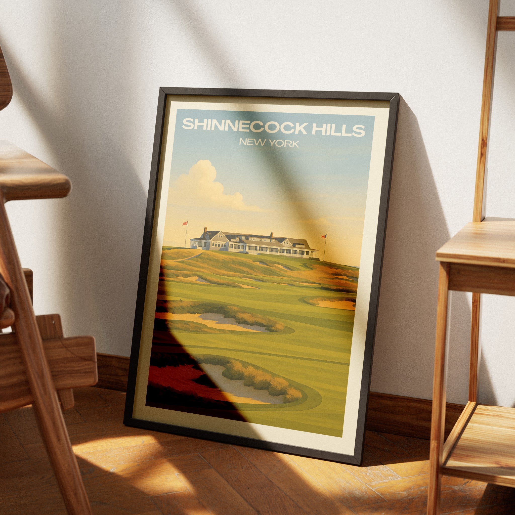 HILLS FIELD 俺のMOKKIN Shinnecock Hills Golf Print | Golf Wall Art | SportsPrintStudios